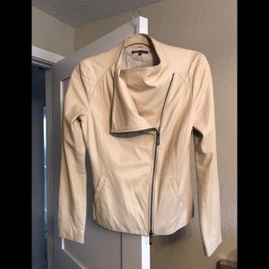 VINCE paper leather jacket Sz Small